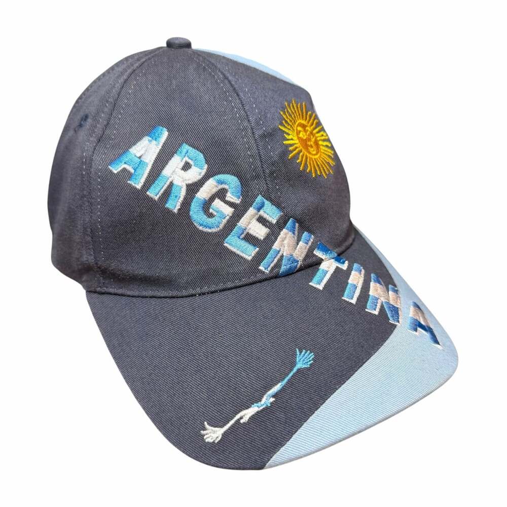 Argentina National Soccer Team Baseball Cap Adjustable Albiceleste Sun Hat